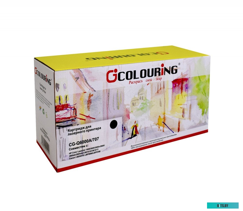 Черный тонер-картридж Colouring CG-Q6000A/707 CG-Q6000A/707-BK