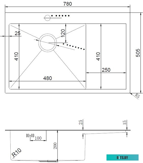 УТ000029855 Чехол (клип-кейс) Redline iBox Crystal, для Samsung Galaxy A03, противоударный, прозрачный [ут000029855]