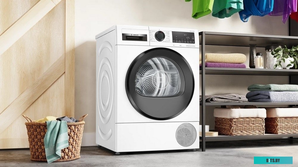 WQG24500BY Сушильная машина Bosch WQG24500BY белый, с английской панелью управления