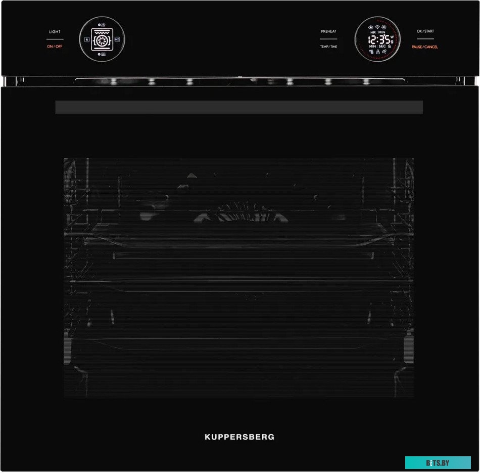 HT 612 Black Встраиваемый духовой шкаф/ ШхВхГ: 59.5х59.6х56.5 см, 72 л, А+, гидролизная очистка, черный цвет