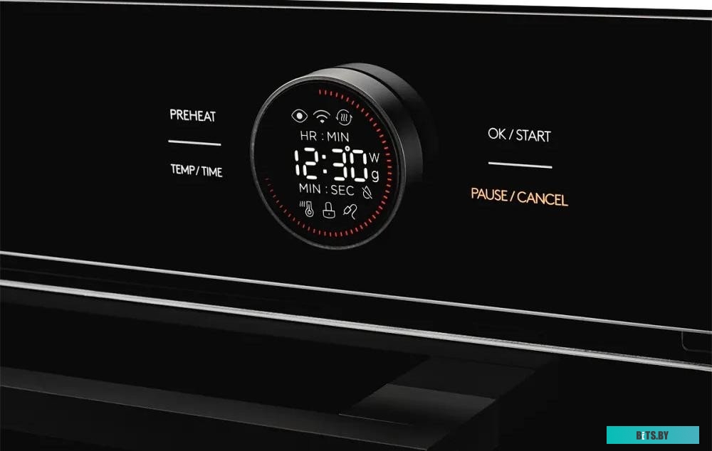 HT 612 Black Встраиваемый духовой шкаф/ ШхВхГ: 59.5х59.6х56.5 см, 72 л, А+, гидролизная очистка, черный цвет