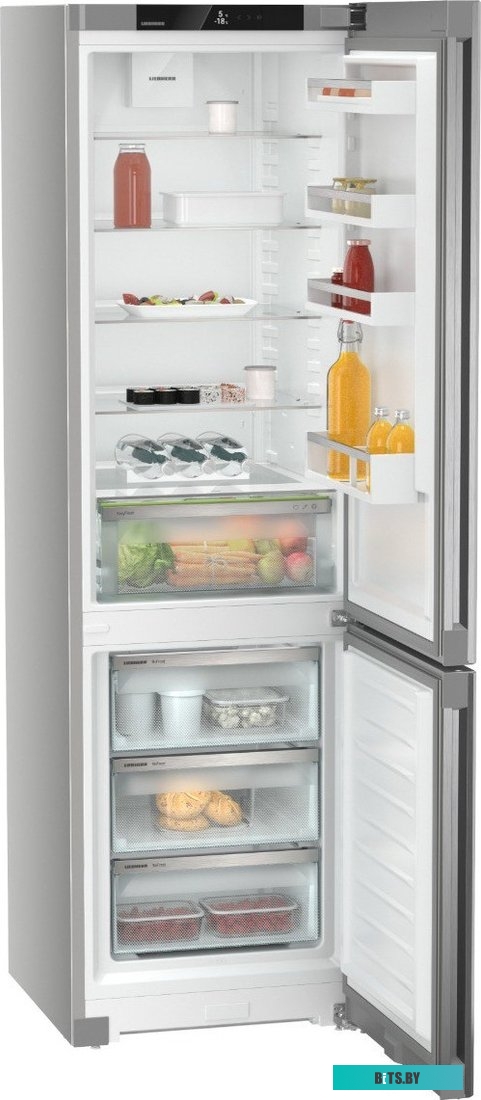 CNsff 5703-20 001 Холодильники LIEBHERR/ Pure, EasyFresh, МК NoFrost, 3 контейнера МК, в. 201,5 см, ш. 60 см, класс ЭЭ A, внутренние ручки, покрытие S