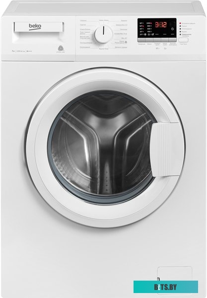 7323110001 Стиральная машина Beko WSPE6H616W, с фронтальной загрузкой, с паром, 6.5кг, 1200об/мин, инверторная