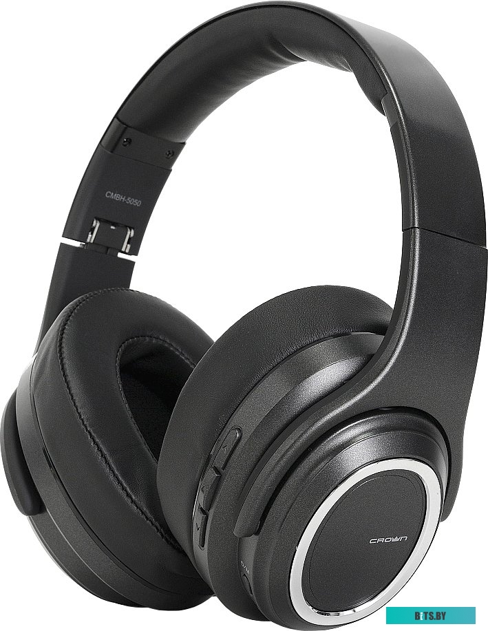 Наушники (Гарнитура) CrownMicro CMBH-5050 (черный) <CMBH-5050 BLACK>
