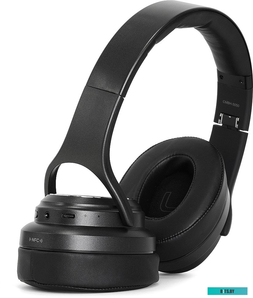 Наушники (Гарнитура) CrownMicro CMBH-5050 (черный) <CMBH-5050 BLACK>