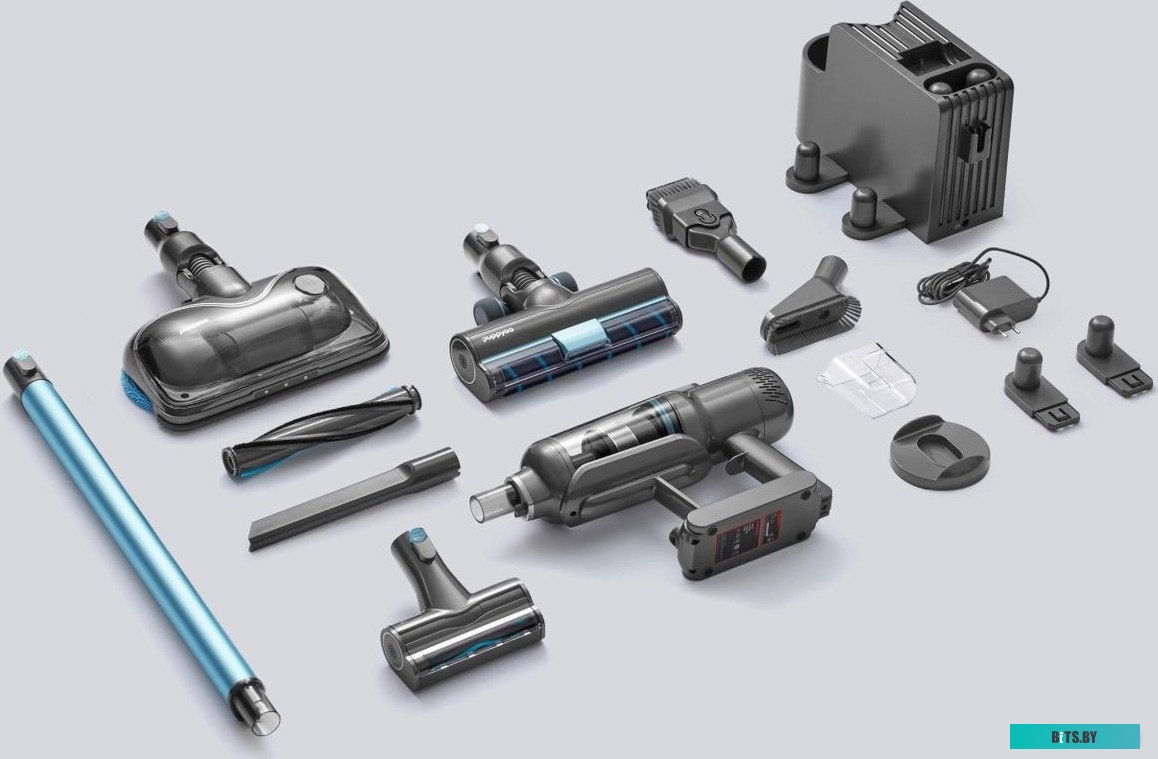 T12 Home Rinse 415Вт Пылесос моющий Puppyoo T12 Home Rinse 415Вт серый/серый