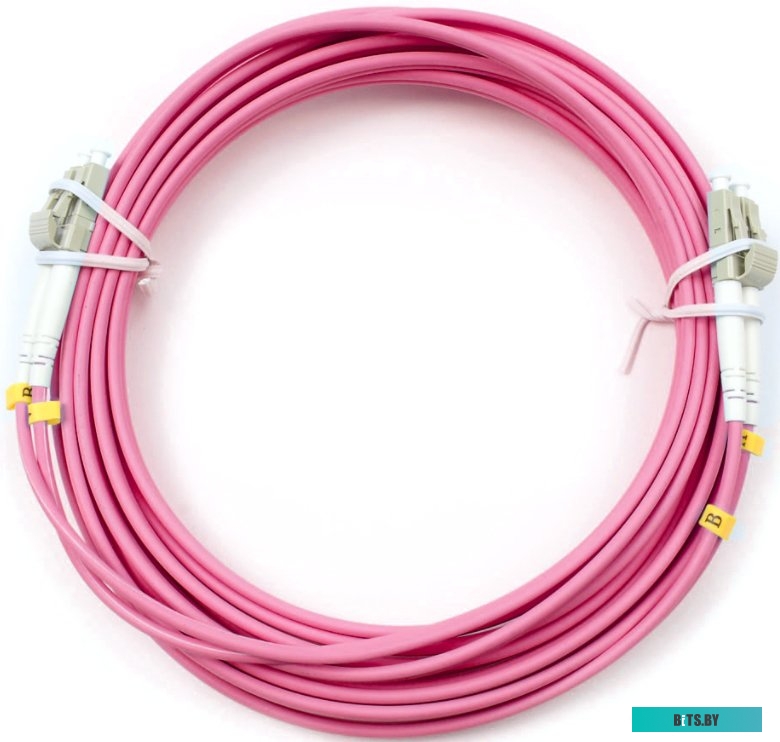 Кабель Cabeus LC - LC FOP-50-OM4-LC-LC-5M (5 м, розовый)