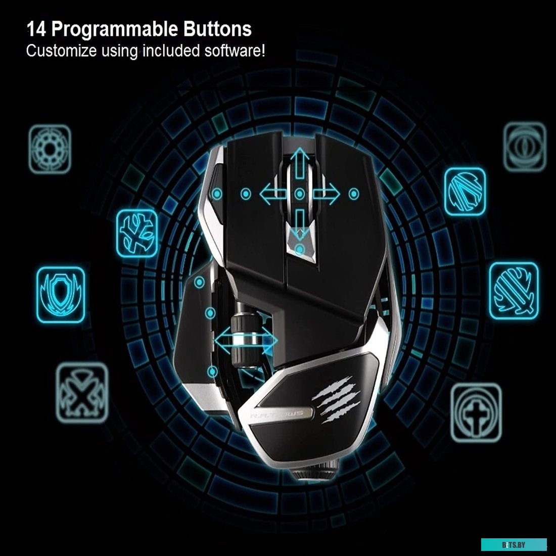 Мышь Mad Catz R.A.T. DWS <MR07DHINBL000-0>