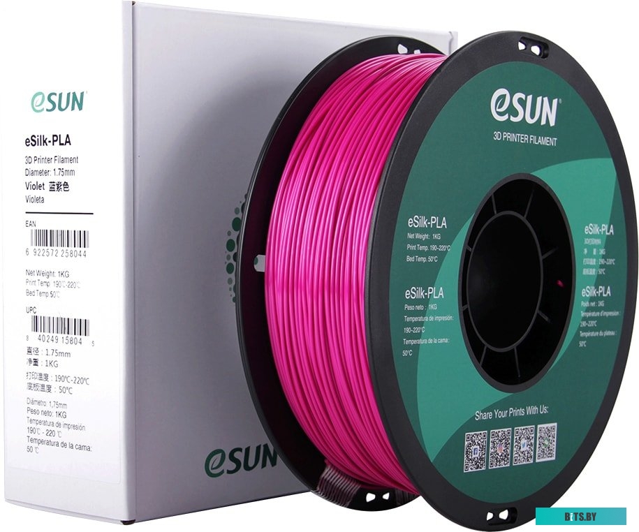 Т0030637 eSUN eSilk PLA 1.75 мм 1000 г (пурпурный)