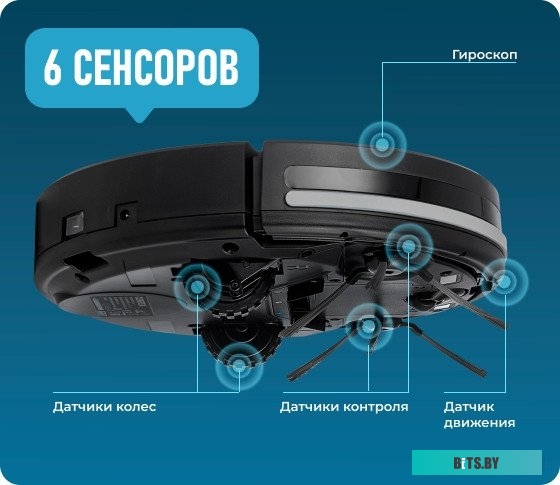 CT-2701 Робот-пылесос CENTEK CT-2701, 25Вт, черный