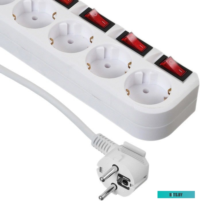 Сетевой фильтр (удлинитель) Buro 500SH-5-SW-W