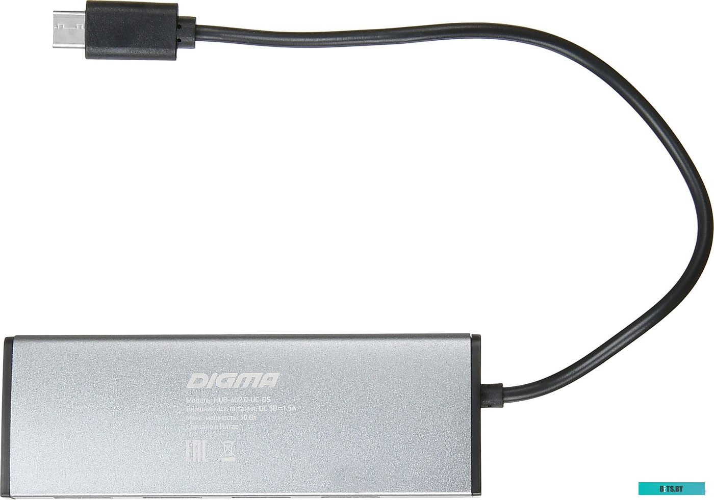 USB-хаб Digma HUB-4U2.0-UC-DS <1088657>