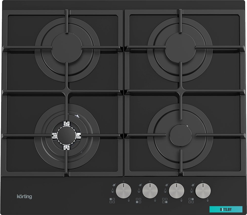 HGG 6722 CTN Встраиваемая варочная панель/ Газовая варочная панель из закаленного стекла, ширина 60 см,  4 высокоэффективные конфорки, сверхмощная кон