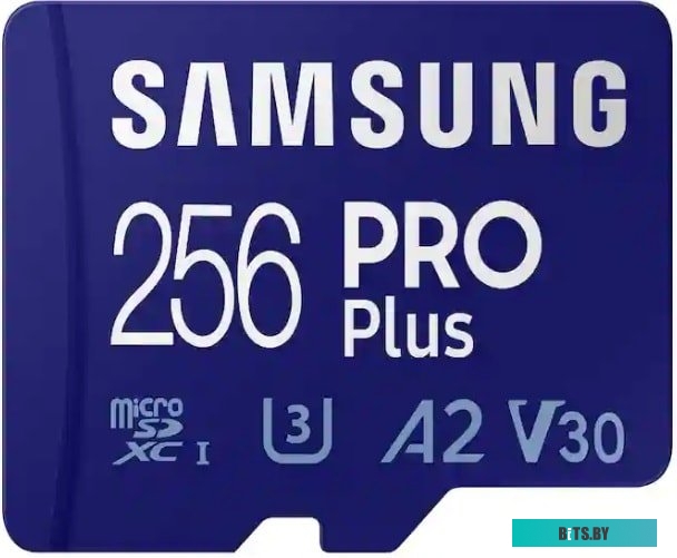 Карта памяти Samsung microSDXC 256GB EVO Select Class 10 UHS-I, U3 + SD адаптер MB-ME256KA/AM