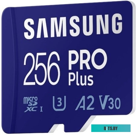 Карта памяти Samsung microSDXC 256GB EVO Select Class 10 UHS-I, U3 + SD адаптер MB-ME256KA/AM