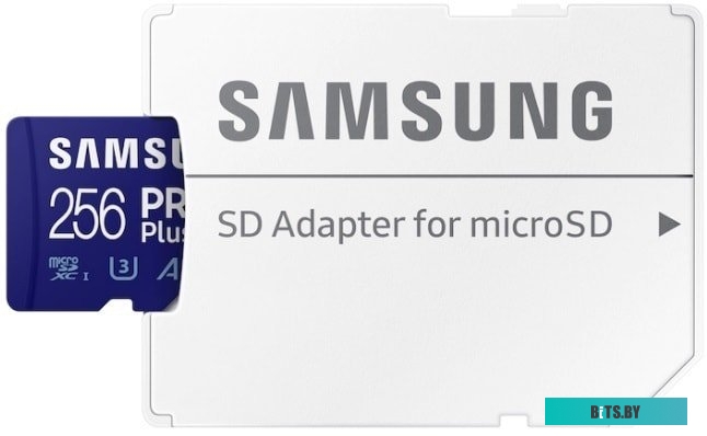 Карта памяти Samsung microSDXC 256GB EVO Select Class 10 UHS-I, U3 + SD адаптер MB-ME256KA/AM