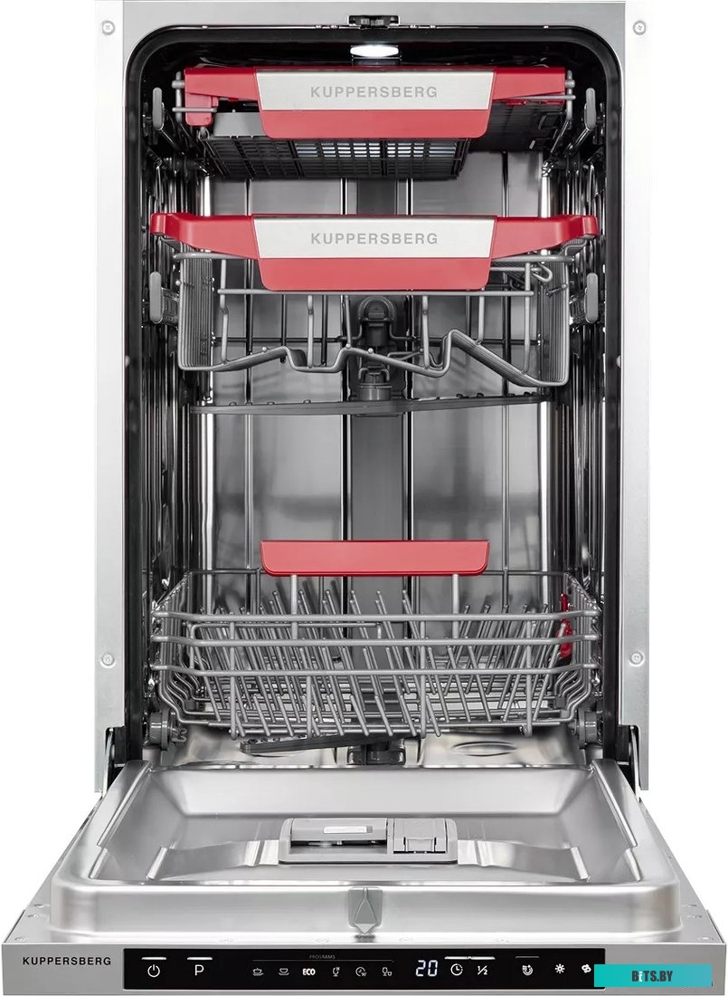 GSM 4574 Встраиваемая посудомоечная машина Kuppersberg/ Узкая, 45 см, полностью встраиваемая, 10 комплектов, управление электронное/кнопочное, отсрочк