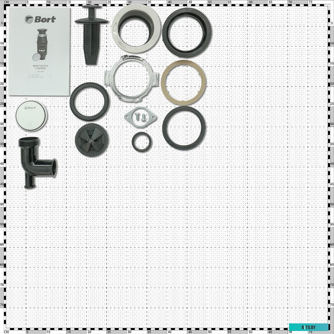 93417999 Измельчитель пищевых отходов Bort Master Eco Control 390Вт черный [93417999]