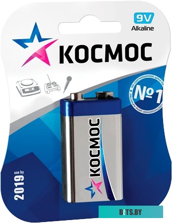 Батарейки КОСМОС 6LR61 1 шт.