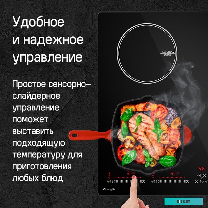 КА-00022444 Индукционная варочная панель MAUNFELD CVI594SBK,  независимая,  черный