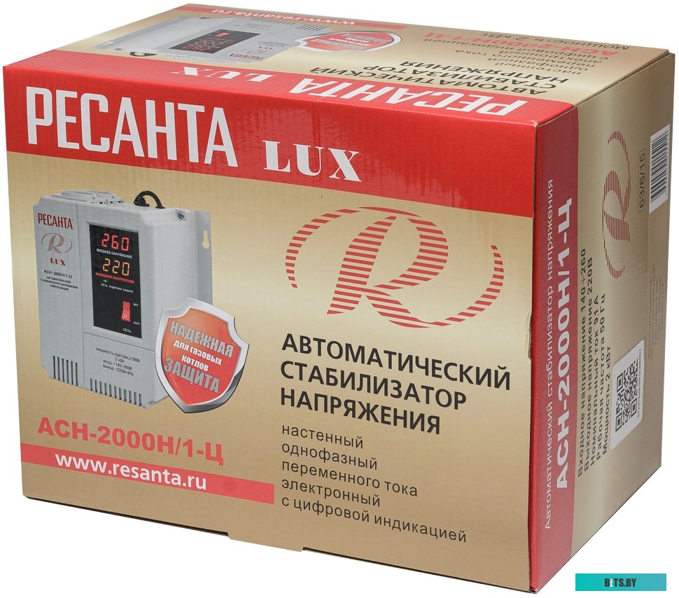 Стабилизатор напряжения Ресанта Lux АСН-2000Н/1-Ц