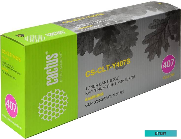 Картридж Cactus CS-CLT-Y407S (аналог Samsung CLT-Y407S Yellow)