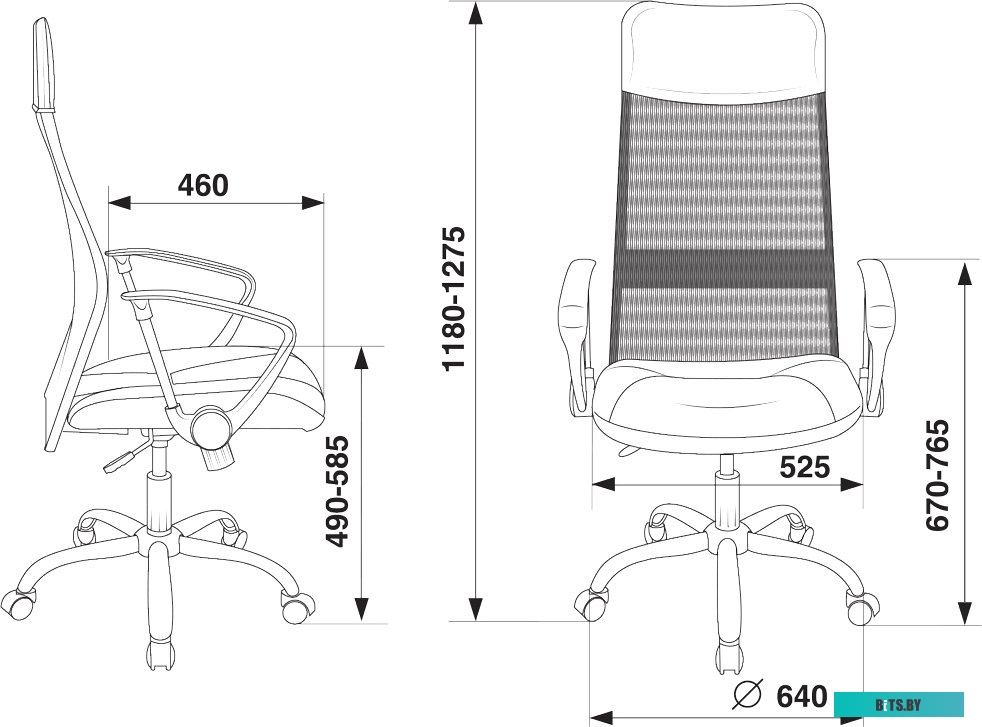 Офисное кресло (Стул) Бюрократ CH-600SL (черный) <CH-600SL/LUX/BLACK>