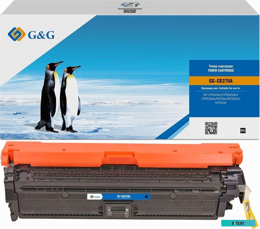 Картридж лазерный G&G GG-CE270A черный (13000стр.) для HP LJ Ent CP5525