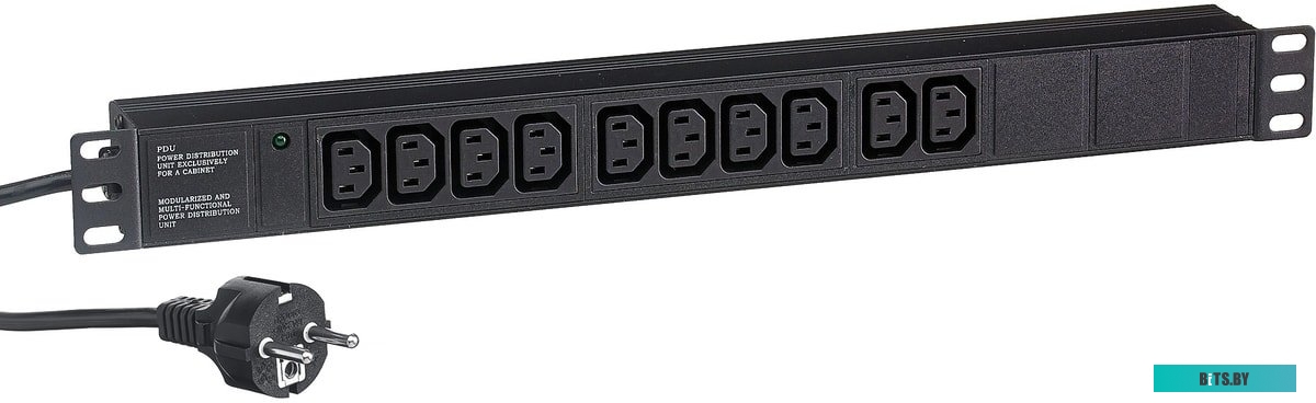 Блок розеток ExeGate ServerPro PDU-19H005 Al-10C13-EU3CU <EX280863RUS>