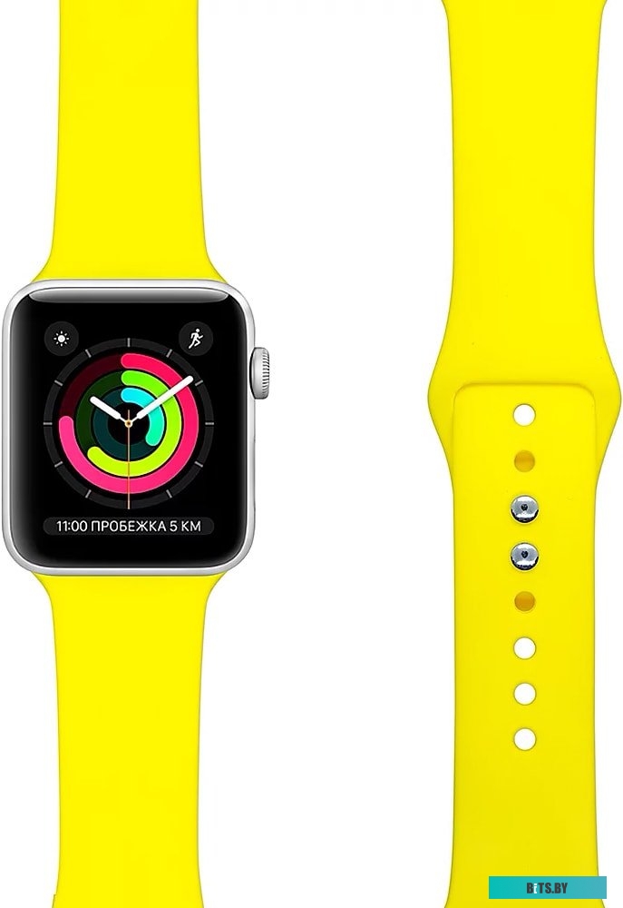 Ремешок Lyambda Altair для Apple Watch 38-40 мм (S/M и M/L, желтый) <DS-APS08-40-YL>