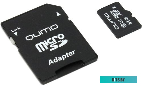 Карта памяти Qumo microSDXC QM64GMICSDXC10U3 64GB