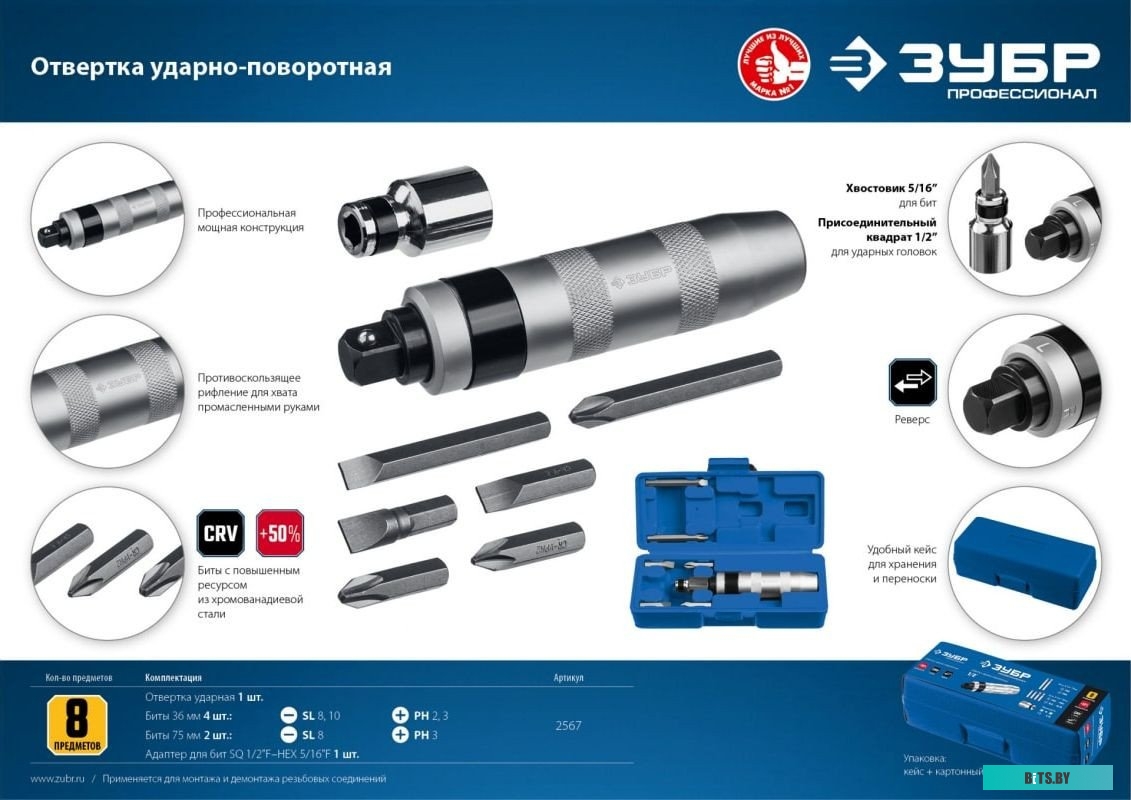 Зубр 2567 (8 предметов)