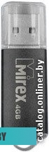 USB накопитель (Флешка) Mirex UNIT BLACK 4GB (13600-FMUUND04)