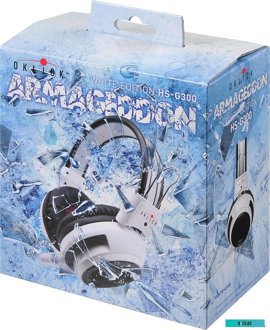Наушники (Гарнитура) Oklick HS-G300 Armageddon (белый/черный)