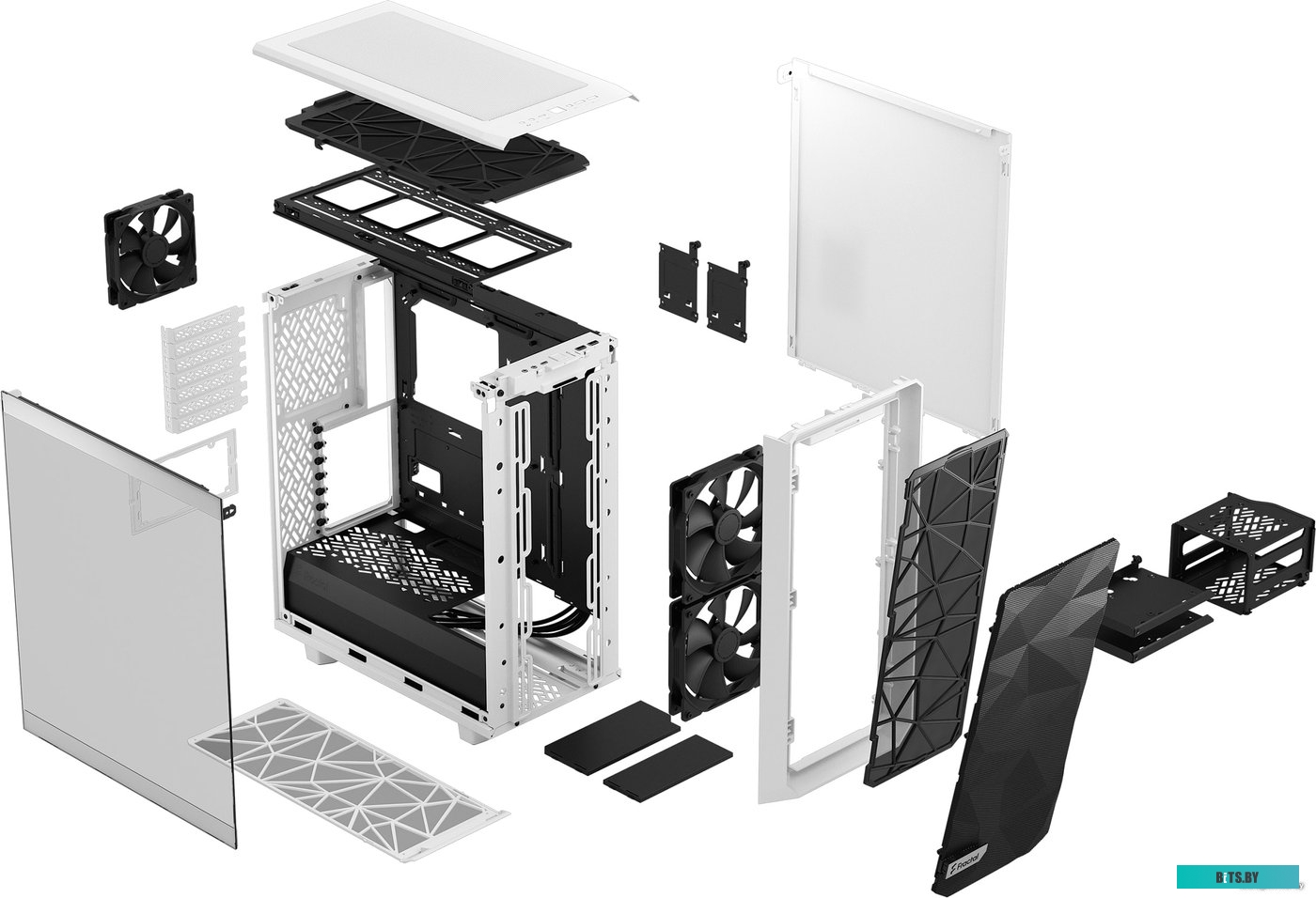 Корпус Fractal Design Meshify 2 Compact Clear Tempered Glass FD-C-MES2C-05