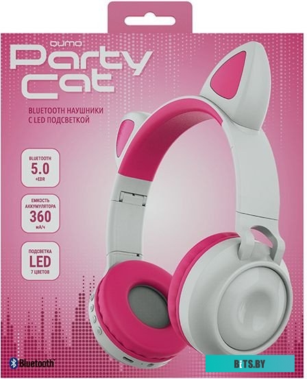 Qumo Party Cat 32305 (белый/розовый)