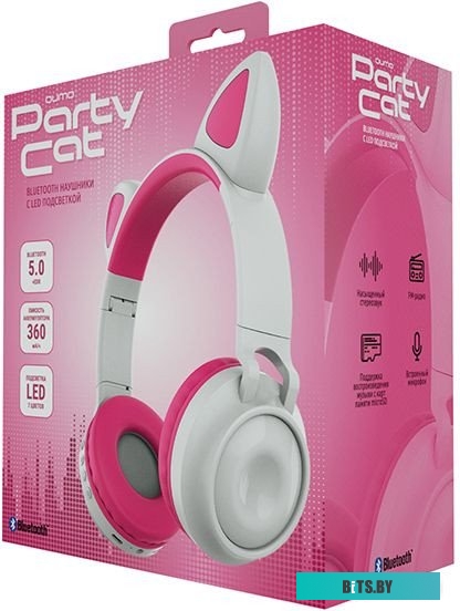 Qumo Party Cat 32305 (белый/розовый)