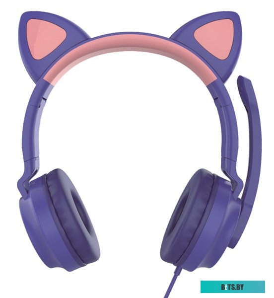 Наушники QUMO Game Cat (фиолетовый) <33036>