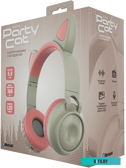 Наушники QUMO Party Cat 32303 (бежевый)