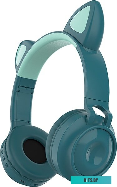 Наушники QUMO Party Cat 32302 (бирюзовый)