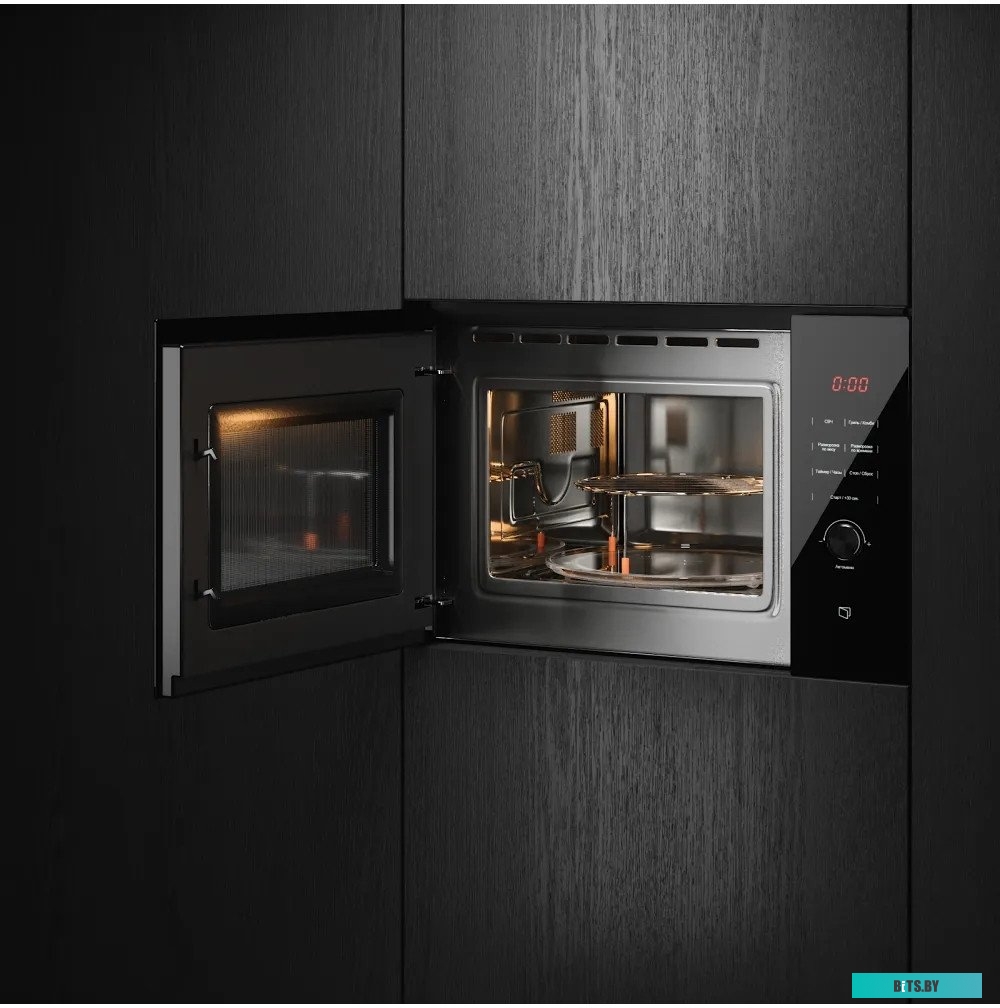 HMW 650 BL Встраиваемая микроволновая печь Kuppersberg/ встраиваемая, 38х56х55 см, 25л., 900Вт, 8 программ, гриль, черный цвет