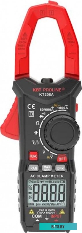 Токовые клещи КВТ KT208A <79131>
