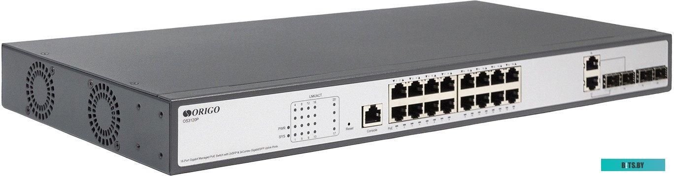 Управляемый коммутатор 3-го уровня Origo OS3120P/250W/A1A