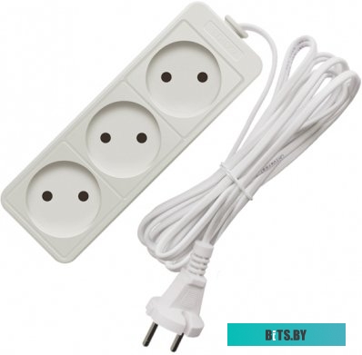 Удлинитель СОЮЗ 3 розетки, белый, 3 м [481S-0303]