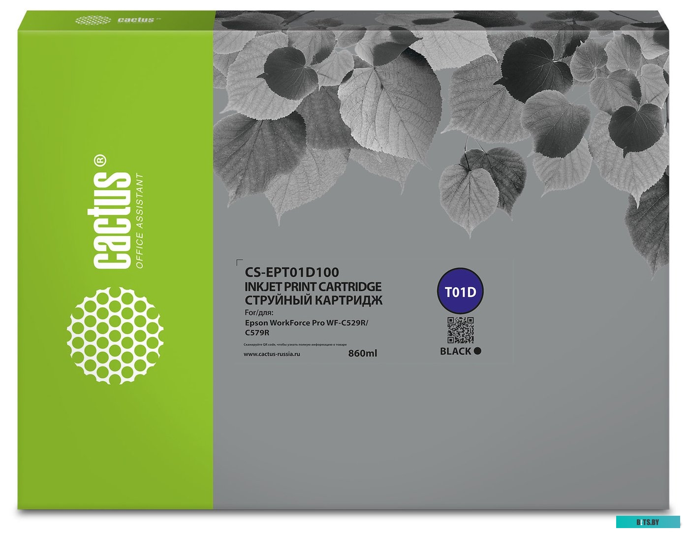 Картридж CACTUS CS-EPT01D100 (аналог Epson T01D1)