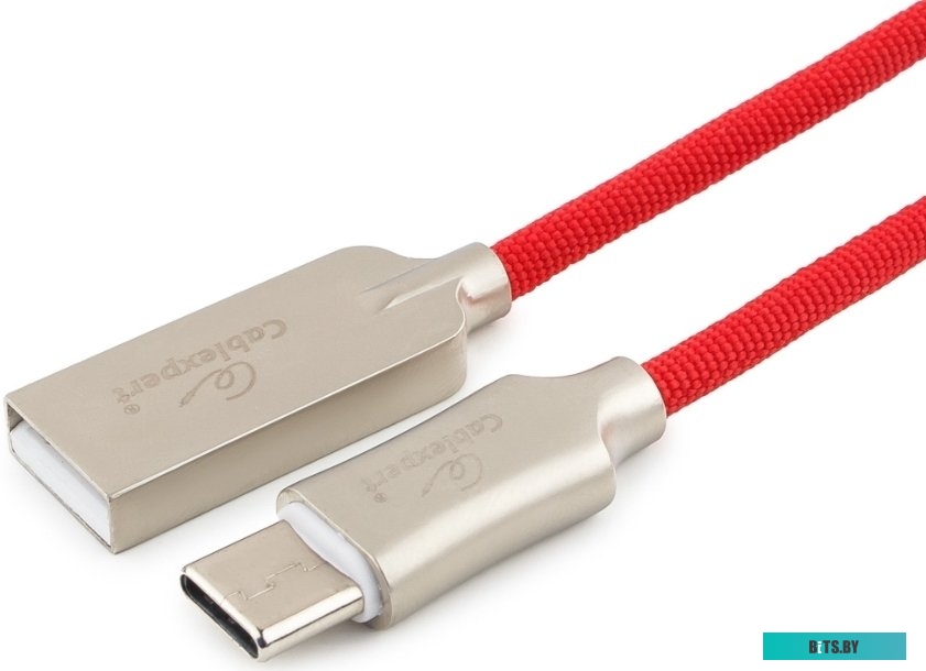 Кабель Cablexpert USB Type-A - USB Type-C CC-P-USBC02R-1M (1 м, красный)