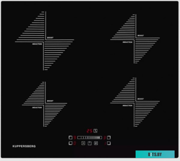 ICS 606 Встраиваемые индукционные панели Kuppersberg/ Индукционная варочная поверхность стеклокерамическая,ширина 59 см, 4 варочных зон,Таймер, Режим 