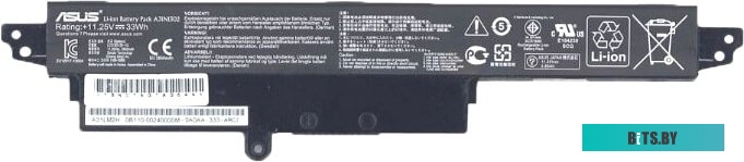 Аккумуляторная батарея для ноутбука Asus X441CA X551CA (A41N1308) 14.4V 37Wh черная