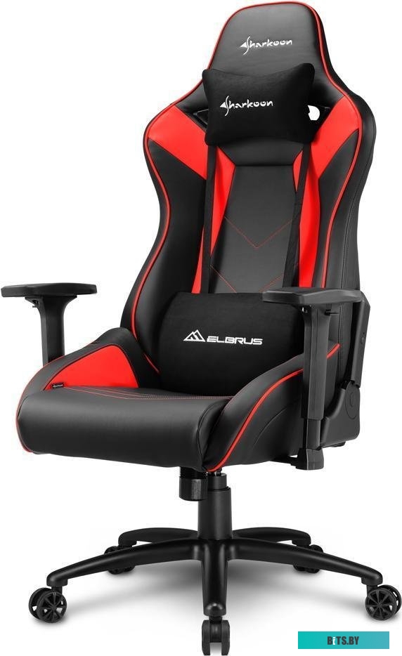Офисное кресло (Стул) Sharkoon Elbrus 3 (черный/красный) <ELBRUS-3-BK/RD>
