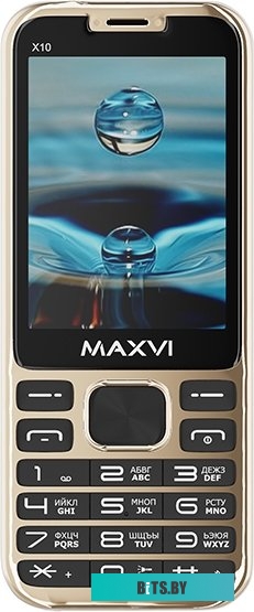 Мобильный телефон Maxvi X10 (золотистый)